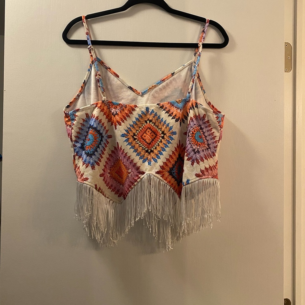 SHEIN Western/boho crop top